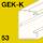 GEK-K installationskanal, kanaldybde 53 mm