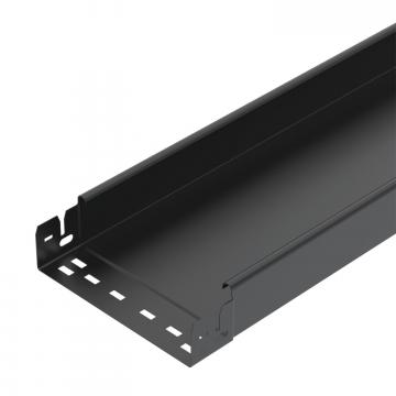 Kabelbakke MKS-Magic® 60 uperforeret, sort