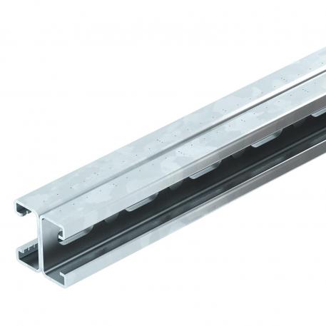 Monteringsskinne MS4142, slids 22 mm, dobbelt, FS, perforeret