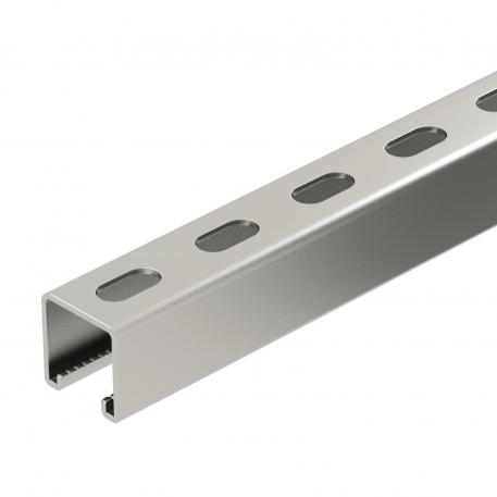 Monteringsskinne MS4141, slids 22 mm, A2, perforeret 1000 | 41 | 41 | 2 | blank, efterbehandlet