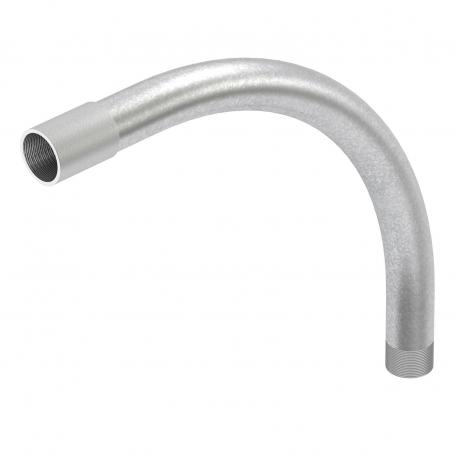 Galvaniseret stålbøjning, med gevind M50x1,5