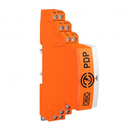Stikbar dataledningsbeskyttelse, 2x2-polet, direkte jording, med OS, 24 V  4 | 2x2-polet | 21 | 30 | Klemme