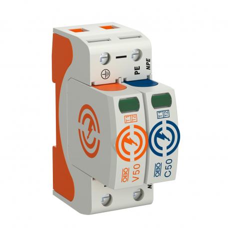Kombiafleder V50 1-polet+NPE 385 V 1+N/PE | 385 | IP20