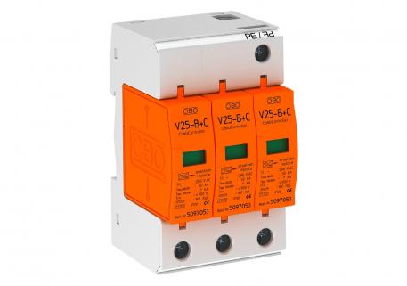 Kombiafleder V25, 3-polet 280 V 3 | 280 | IP20