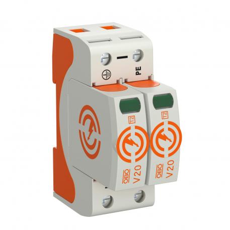 Overspændingsafleder V20, 2-polet 550 V 2 | 550 | IP20