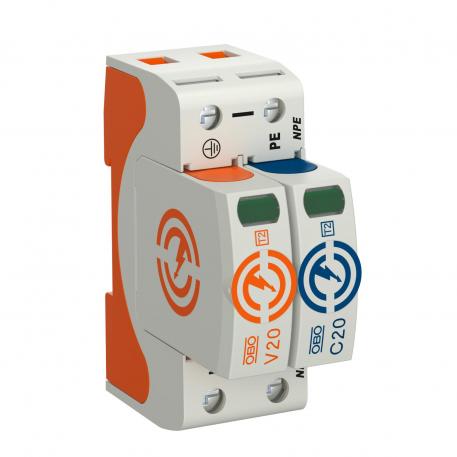 Overspændingsafleder V20, 1-polet+NPE 280 V 1+N/PE | 280 | IP20