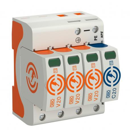 Overspændingsafleder V20, 1-polet+NPE 280 V