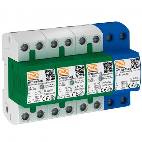 Kombiafleder, 3-polet + NPE med funktionsindikator 3+N/PE | 255 | IP20