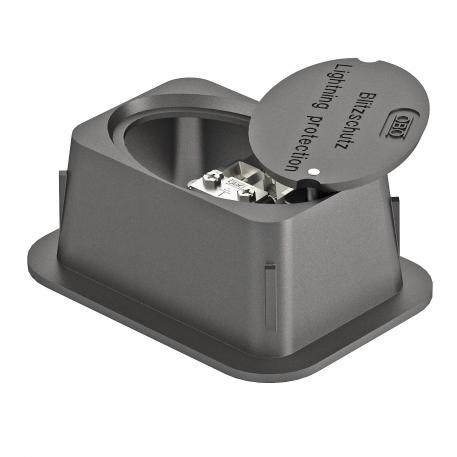 Afbryderkasse til gulvkanaler med indbygget afbryder  | RD 8-10 x FL 30-40 | 227x155x115