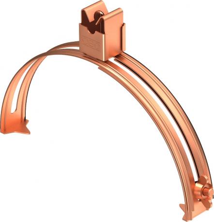 Tagholder til tagrygningssten, 185-260 mm, Rd 8 kobber