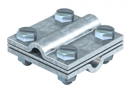 Krydsklemme med mellemplade til Rd 8-10 mm FT Rd 8-10 | Varmgalvaniseret