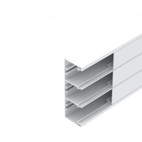 Rapid 45-2 device installation trunking, trunking width 160, trunking height 53 2000 | renhvid; RAL 9010
