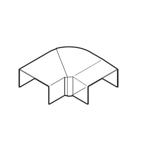 Fladvinkel PRO AP10055 136 | 54 | renhvid; RAL 9010