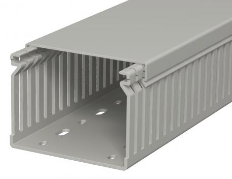 Ledningskanal, type LK4 60080 2000 | 80 | 60 | Bundperforering | stengrå; RAL 7030