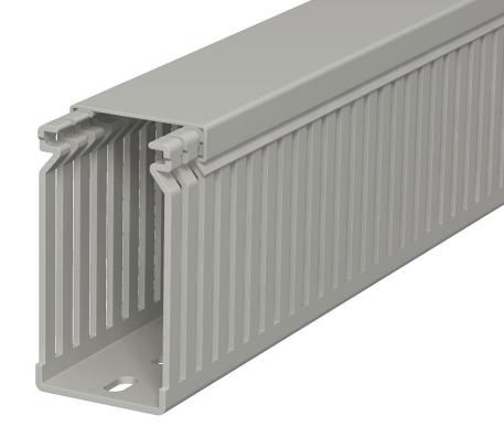 Ledningskanal, type LK4 80040 2000 | 40 | 80 | Bundperforering | stengrå; RAL 7030