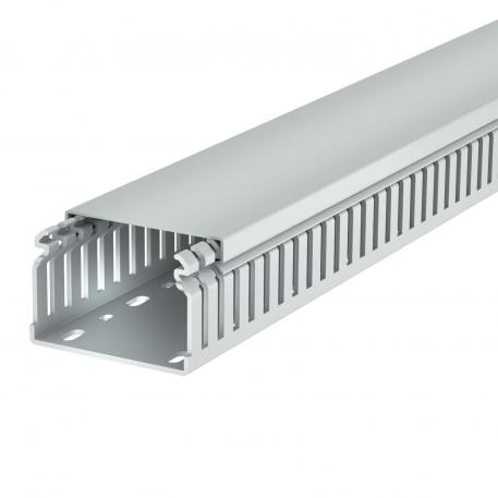 Ledningskanal, type LKVH 50075 2000 | 75 | 50 | Bundperforering | lysgrå; RAL 7035