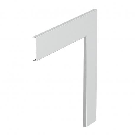 Fladvinkeloverdel, aluminium 76,5