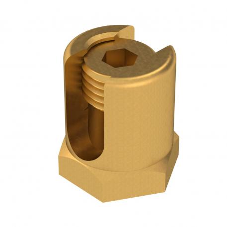 Jordingsklemme med fastgøringsgevind