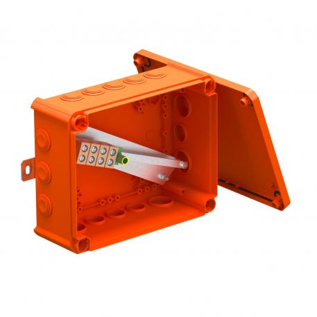 FireBox T250 med indstikstætninger, enkeltklemmer 225x173x86 |  | IP66 | pastelorange; RAL 2003