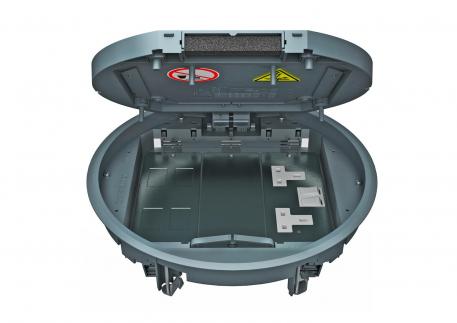 Komponentindsats GESR9 med låseskyder 5 | R9 | Jerngrå; RAL 7011