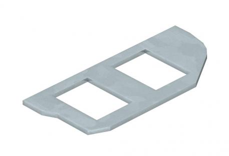 Monteringsplade til indbygning af edb-stik i GESRM2, 2 x type A 2 | Type A