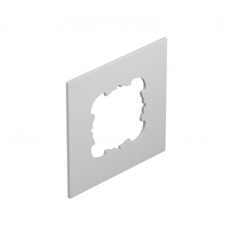 Dækplade Telitank T4L/T8NL, rund monteringsåbning til EKR-komponent, til smal side lysgrå; RAL 7035