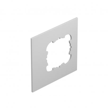 Dækplade Telitank T4L/T8NL, rund monteringsåbning til EKR-komponent, til lang side lysgrå; RAL 7035